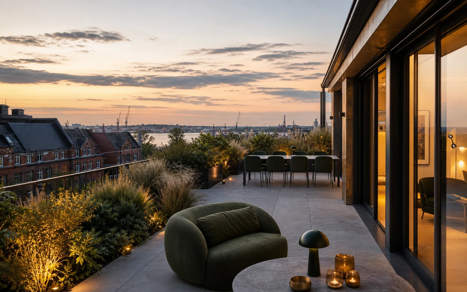 Alster-Penthouse mit Weite